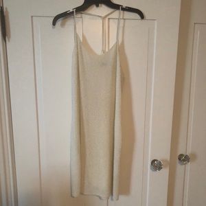 Ralph Lauren beaded ivory slip dress